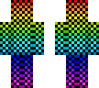black checkered rainbow