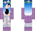 cute blue and purple girl