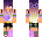green and purple ombre