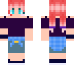 red head pig tails