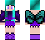 cute purple and aqua fairy girl