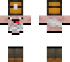 derpy old guy holding up chest