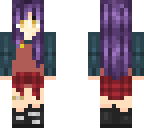 purple overalls