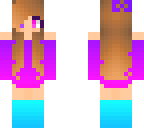 purple to pink sweater girl