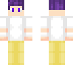 purple hair boy my skin