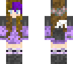 purple hair wolf