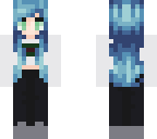 blue haired cutie