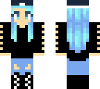 blue tomboy girl