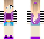 girl with purple ends