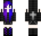 goth purple blue