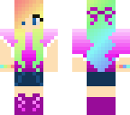 pastel rainbow girl
