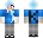 blue hoodie
