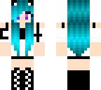 teal girl cat edit