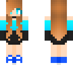 cool blue girl