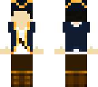 gold and blue pirate