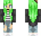 green hair girl
