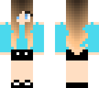 long haired with blue shirt