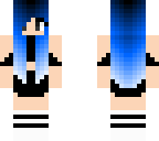 emo blue girl