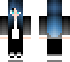 girl skin with blue hair