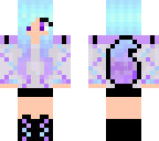 purple blue pastel wolf
