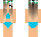 blue bikini
