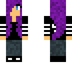 purple hair adidas logo girl