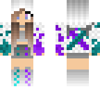 assassin purple  and blue girl