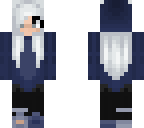 blue hoodie girl