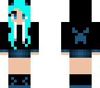 cool blue girl