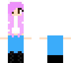 girl with lavender hair with white hoodie
