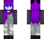 purple haired hipster