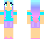 teal kawaii girl