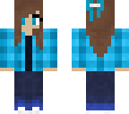 blue flannel girl