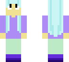 blue haired girl