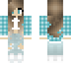 blue plaid girl
