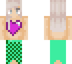 girl with mermaid slip on