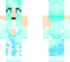 teal aqua girl