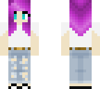 cute purple hair girl    fixed