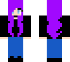 girl with purple hair
