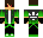 green - dark green evil boy