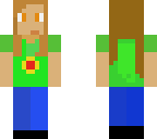 green teen girl