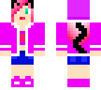 pink and purple cat girl