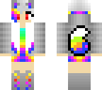 rainbow wolf girl