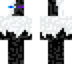 black and white enderman