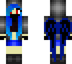 blue demonic girl