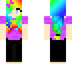 rainbow girl cut