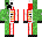 creeper skeleton with organs