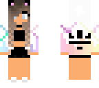 edited rainbow bunny girl