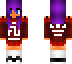 purple and red girl