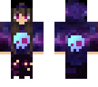 galaxy alien hoodie girl